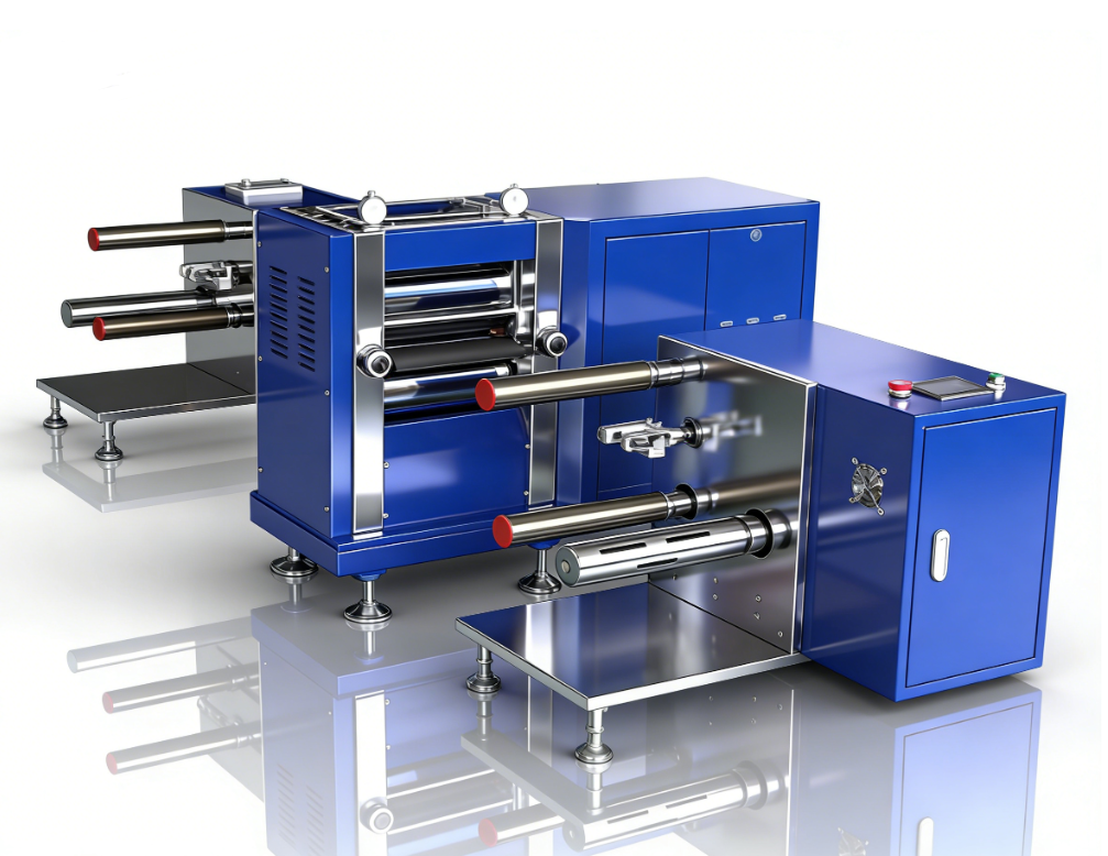 液壓平衡電動對輥機+收放卷